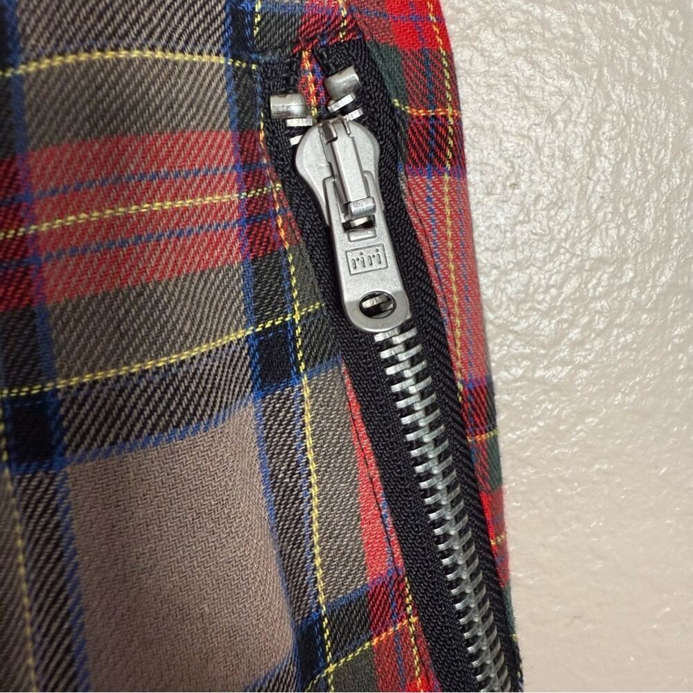 Crysp Denim Plaid Drawstring Basketball Shorts with Zipper Pockets Size Large - Picture 4 of 5
